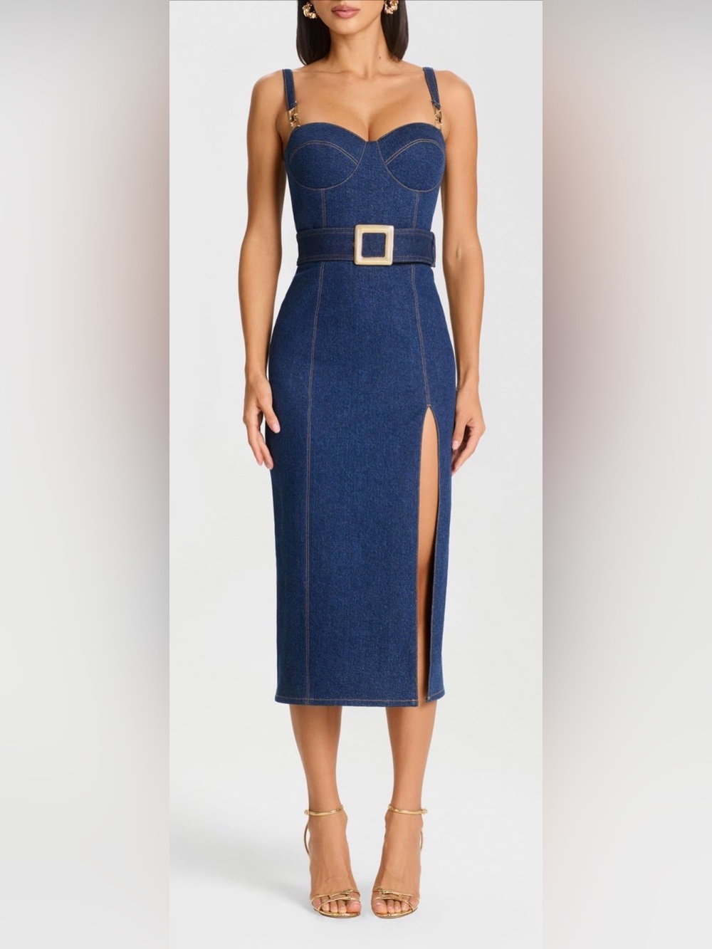 NADINE MERABI Jenna Denim Dress